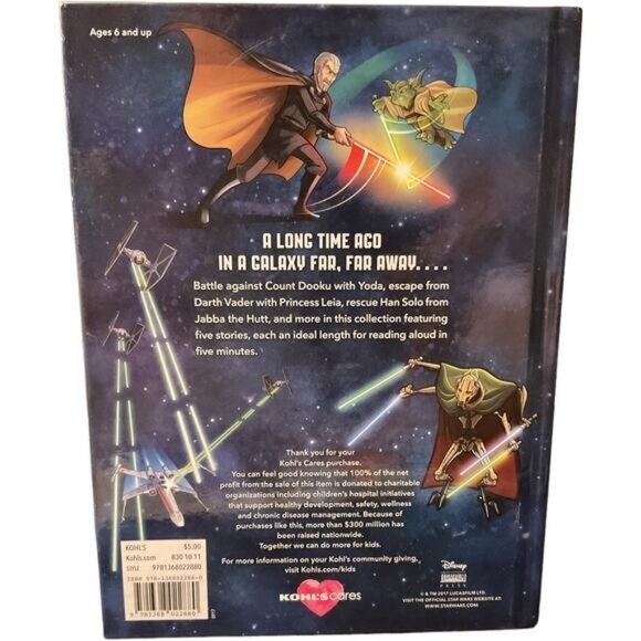 Kohls Cares Hard Cover Book Star Wars 5 Minute Villain Stories - Picture 3 of 4